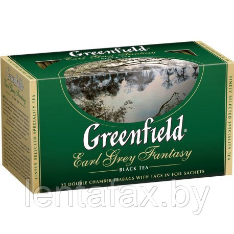 Чай "Greenfield" Earl Grey Fantasy с ароматом бергамота 25пак