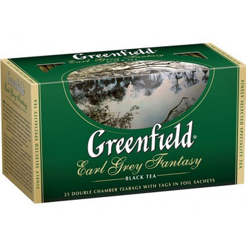 Чай "Greenfield" Earl Grey Fantasy с ароматом бергамота 25пак
