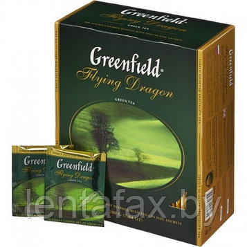 Чай зеленый пакетированный "Greenfield" Флаинг Драгон 100 пак