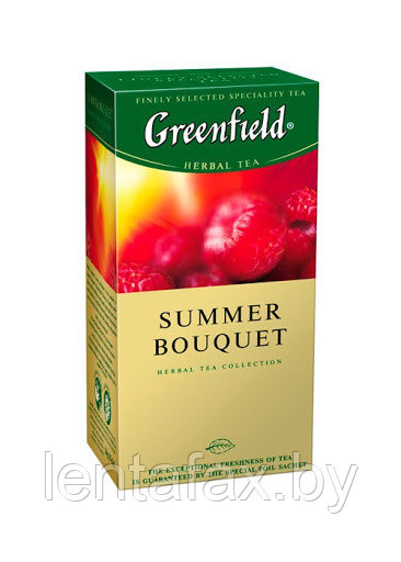 Чай "Greenfield" Summer Bouquet со вкусом и ароматом малины 25 пак