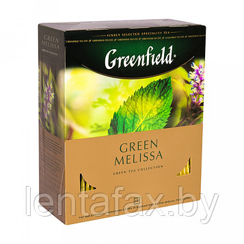 Чай "Greenfield" Green Melissa с ароматом мяты и лимона 100 пак. Цена указана без учета НДС 20%