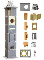 Комплект дымохода из керамики Kamen Uniwersal SW (дым+вентиляция) d=140 мм, 5 м.п.