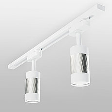 Трековый светодиодный светильник Mizar GU10 Белый/серебро MRL 1007, фото 2