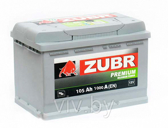 Аккумулятор ZUBR PREMIUM (105 /h), 1000A R+ - фото 1 - id-p127804376