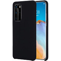 Силиконовый чехол Silicone Case черный для Huawei P40