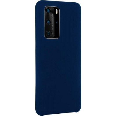 Силиконовый чехол Silicone Case синий для Huawei P40 - фото 3 - id-p127805058