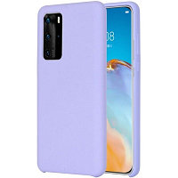 Силиконовый чехол Silicone Case сиреневый для Huawei P40