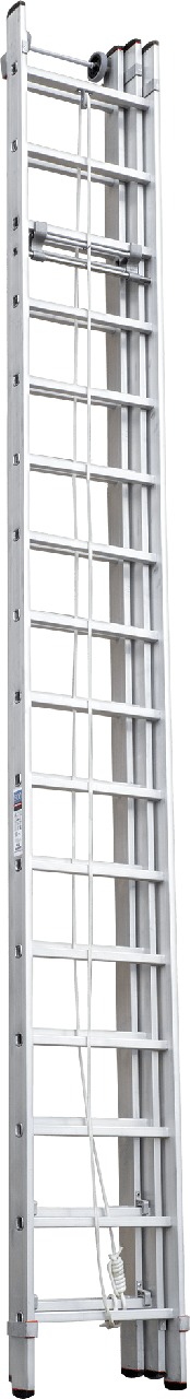 Лестница алюминиевая тросовая трехсекционная индустриальная 16 ст. NV 500 - фото 1 - id-p127620944