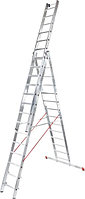 Лестница алюминиевая трёхсекционная индустриальная 11 ст. NV 500