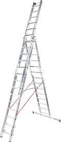 Лестница трехсекционная ал. индустриальная 3х 9 серия NV523 Новая высота