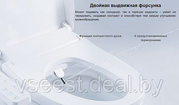 Умная крышка-биде для унитаза Xiaomi Smart Heating Toilet Seat Cover ZNMTG01ZM (shu), фото 2