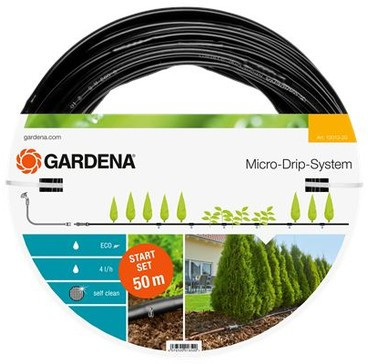 Шланг сочащийся Gardena для наземной прокладки 13 мм (1/2”) х 50 м с фитингами и мастер-блоком (13013-20)
