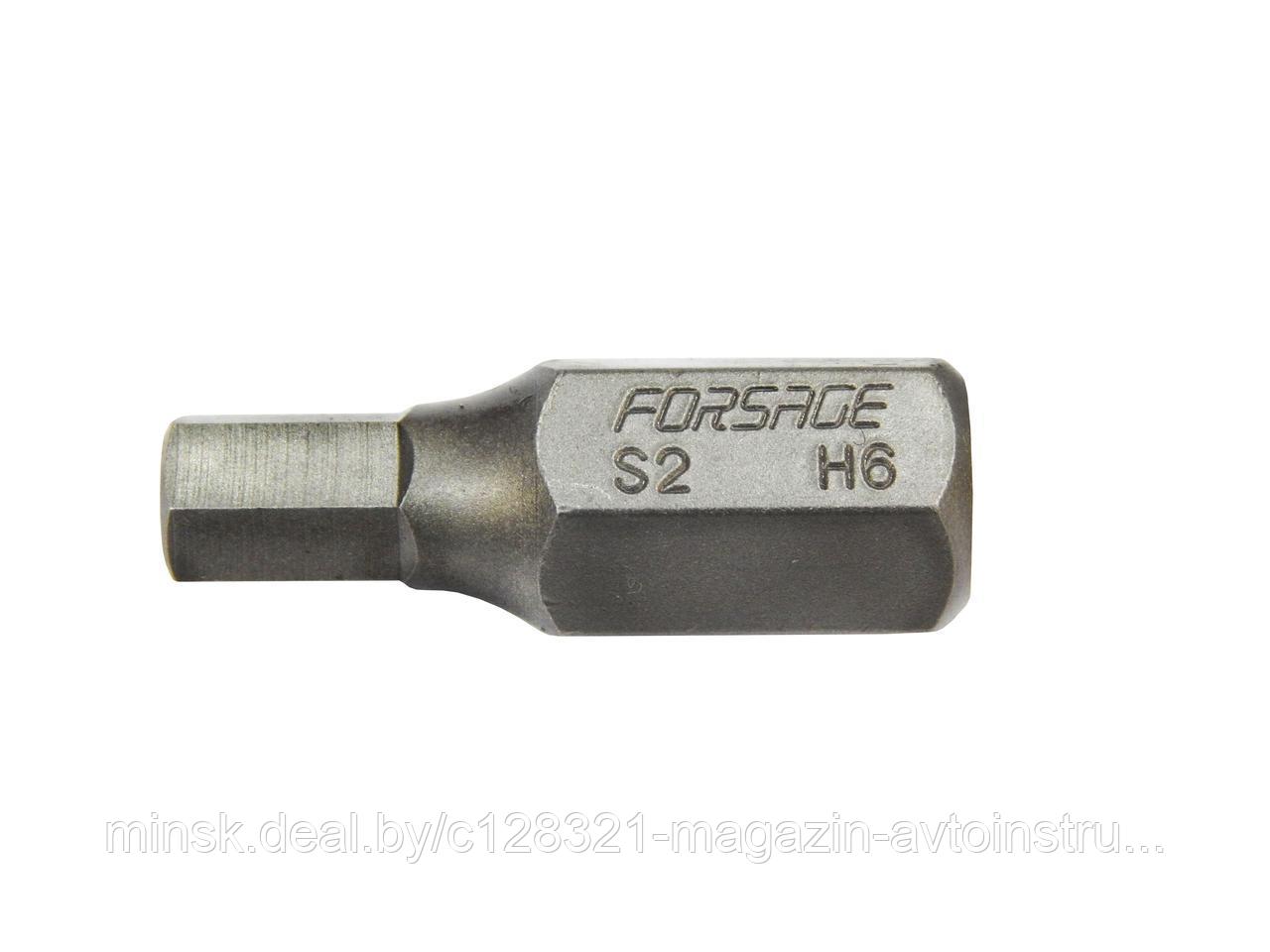Бита 6-гранная 30ммL 5мм под 10мм Forsage F-1743005