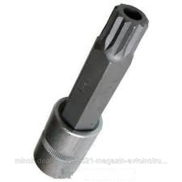 1/2" головка бита 12-лучевая M16 (100ммL) с отверстием Rock FORCE RF-34810016T