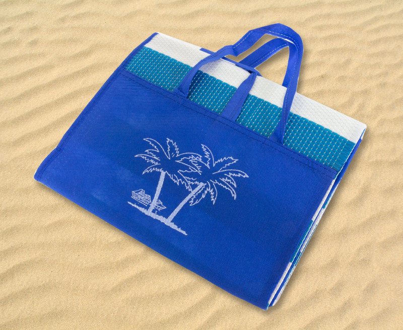 Коврик пляжный с надувной подушкой SiPL синий - фото 2 - id-p43506026