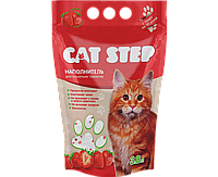 Наполнитель для кошачьих туалетов Cat Step "Клубника" 3,8л, силикагелевый впитывающий