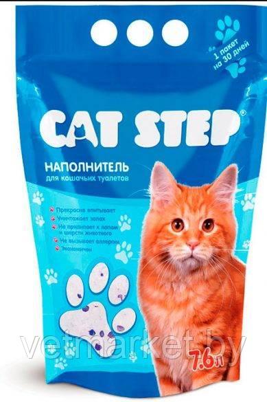 Наполнитель для кошачьих туалетов Cat Step 7,6л, силикагелевый впитывающий