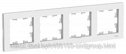 ATLASDESIGN 4-постовая РАМКА, универсальная, БЕЛЫЙ Schneider Electric