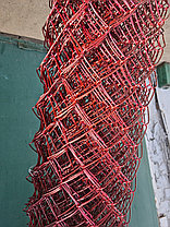 Сетка рабица в ПВХ 1,8 * 10 м яч 55*55 ф2.4 мм "Красный рубин", фото 3