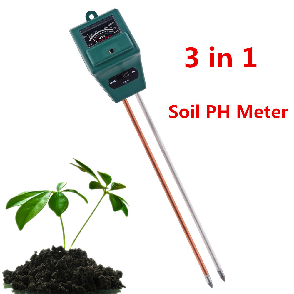 Анализатор почвы 3 в 1 ( Измеритель кислотности pH, влажности и освещенности почвы) - фото 1 - id-p88024702