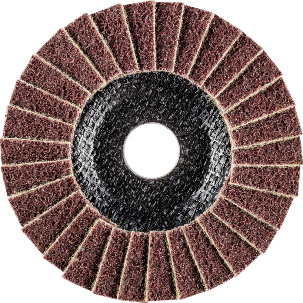 Круг шлифовальный волоконный лепестковый диаметром 125 мм POLIVLIES PVL 125 A 180 М (среднее), фото 1
