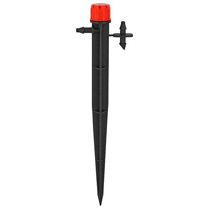Капельница регулируемая на 15см стойке 1/4", 0-70 л/ч, рабочее давление 1 бар, фото 2