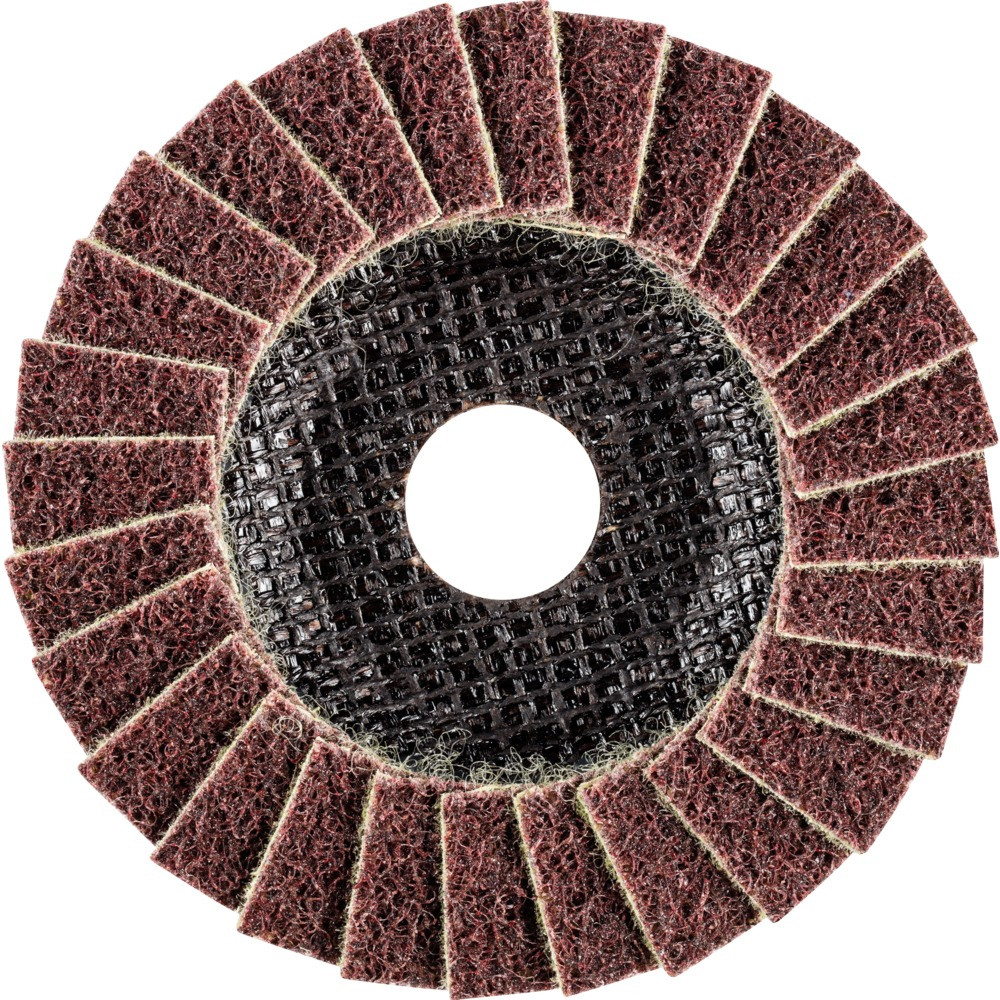 Круг шлифовальный волоконный лепестковый диаметром 115 мм POLIVLIES PVL 115 A 180 М (среднее) - фото 1 - id-p127627386