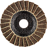 Круг шлифовальный волоконный лепестковый диаметром 115 мм POLIVLIES PVL 115 A 100 G (грубое), фото 1