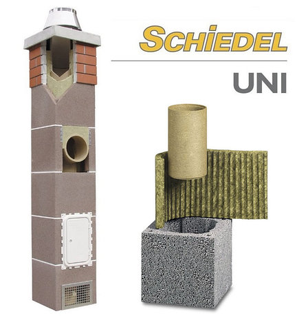 Керамический дымоход Schiedel Uni одноходовой без вентиляции, фото 2
