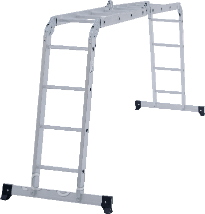 Лестница - трансформер четырехсекционная 4х4 серия NV132 Новая высота, фото 2