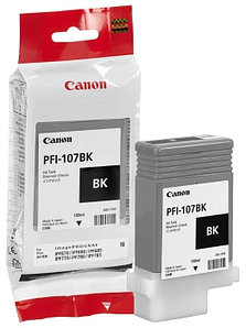 Картридж PFI-107Bk/ 6705B001 (для Canon imagePROGRAF iPF670/ iPF680/ iPF685/ iPF770/ iPF780/ iPF785) чёрный