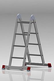 Лестница-трансформер четырехсекционная алюминиевая NV 300