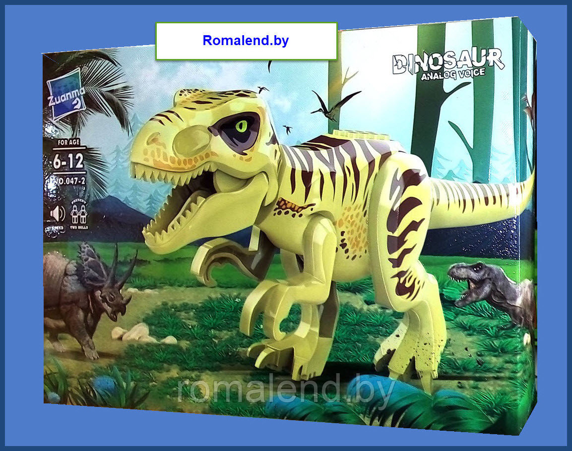 Конструктор Zuanma "Динозавр" со звуком 047-1 - фото 1 - id-p127469721