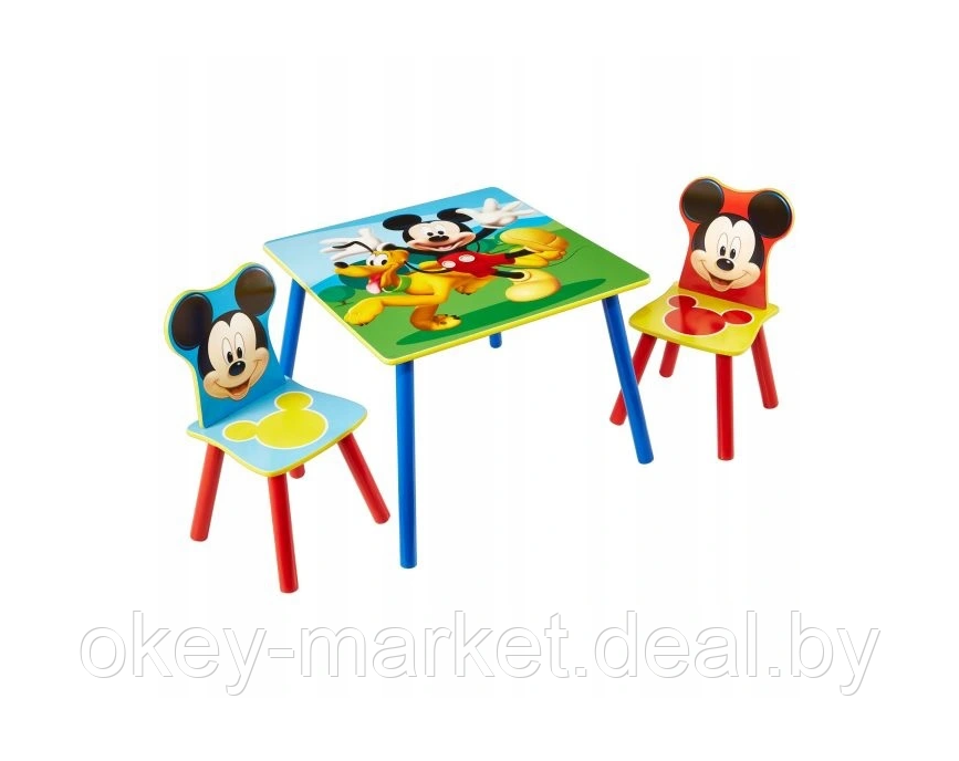 Журнальный столик со стульями для детей  Микки Маус  7973