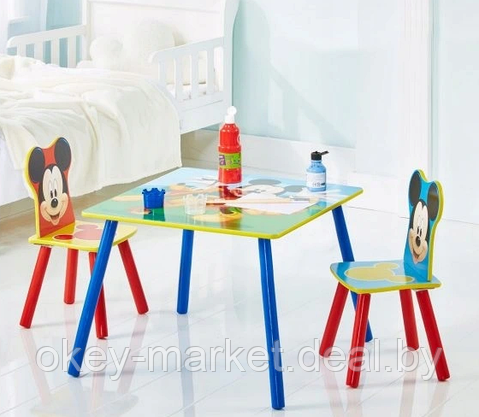 Журнальный столик со стульями для детей  Микки Маус  7973, фото 2