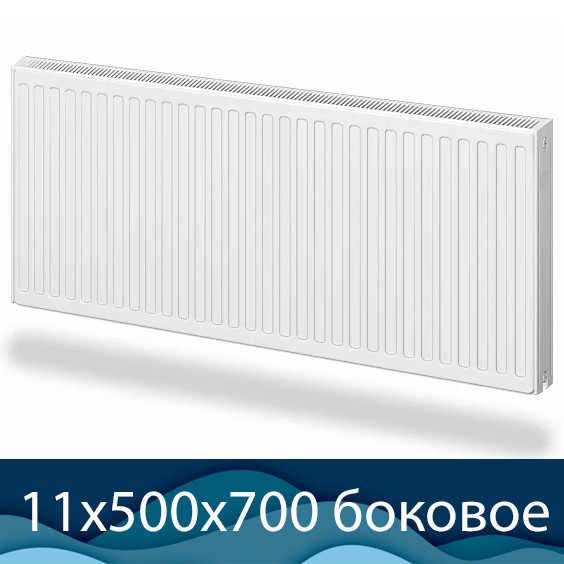 Стальной радиатор Лемакс Compact тип 11 500x700 с боковым подключением - фото 2 - id-p126680283