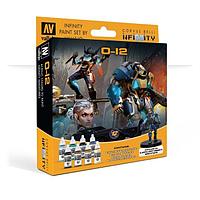 Набор VALLEJO Model Color INFINITY O-12 EXCLUSIVE MINIATURE PAINT (8 + сборная фигурка)