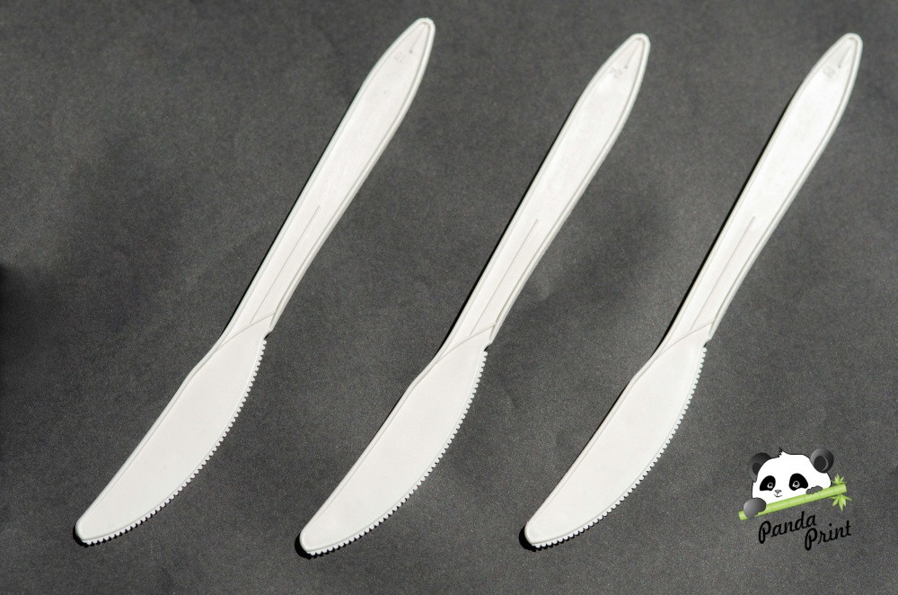Нож белый одноразовый 160 мм, 100 шт - фото 2 - id-p127158402