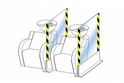 Защитный экран для парикмахерских моек