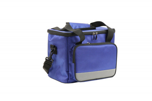 Сумка-холодильник на ремне 33*23*28см, цвет синий (COOLER BAG. blue) - фото 1 - id-p128157837