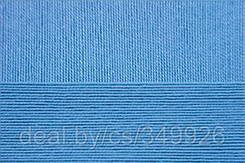 Пряжа для вязания ПЕХ Успешная (100% хлопок мерсеризованный) 10х50г/220м цв.015 т.голубой