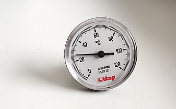Термометр осевое подключение 1/2" 63мм ITAP 493, фото 2