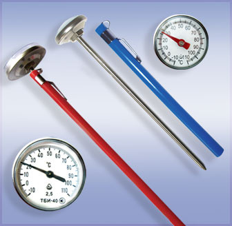 Игольчатые биметаллические термометры «ТБИ-25», «ТБИ-40» - фото 1 - id-p8737174
