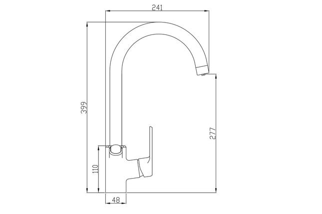 Смеситель для кухни ZorG Steel Hammer SH 901 сатин, фото 2