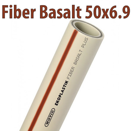 Труба ПП Wavin Ekoplastik Fiber Basalt 50х6.9 (S 3.2) - фото 1 - id-p126351305