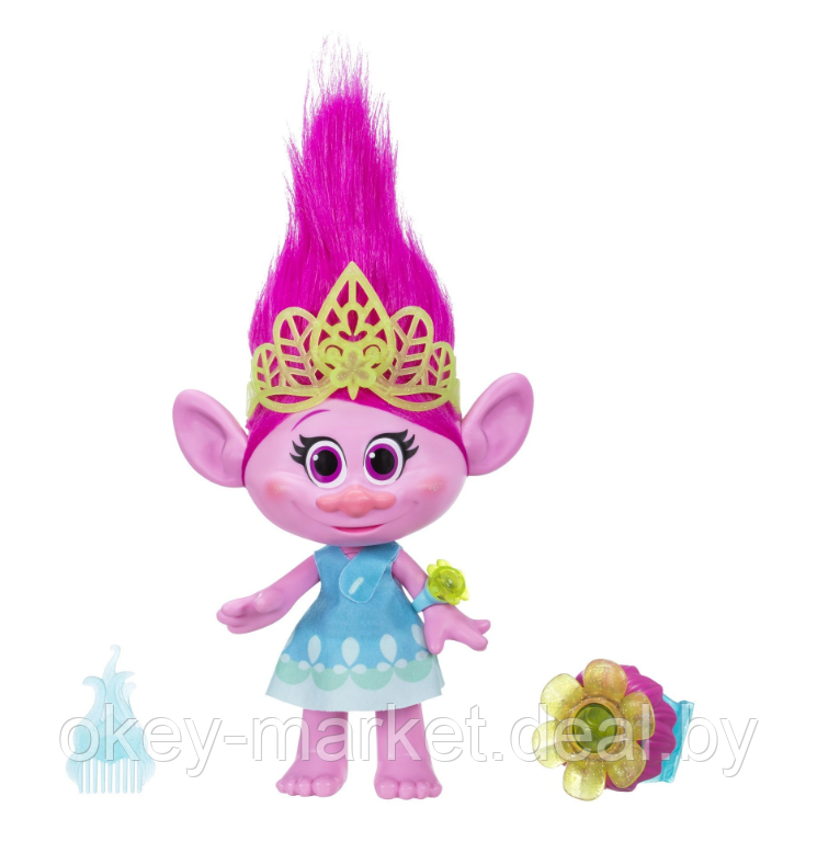 Интерактивная игрушка Hasbro "Тролли" - Поющая Поппи (Розочка) DreamWorks Trolls Hug Time Poppy - фото 3 - id-p128324657