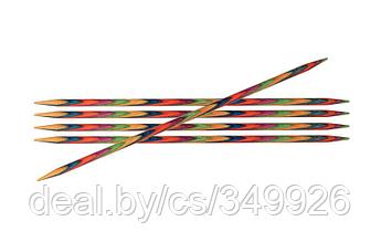 20101 Knit Pro Спицы чулочные Symfonie 2мм/15см, дерево, многоцветный, 6шт