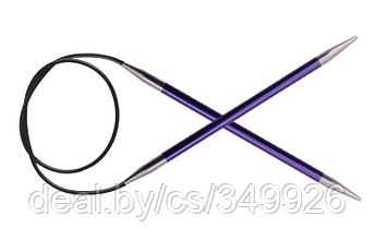 47105 Knit Pro Спицы круговые Zing 7мм/60см, алюминий, аметистовый