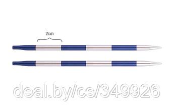 42126 Knit Pro Спицы съемные SmartStix 4,5мм для длины тросика 28-126см, алюминий, серебристый/иолит