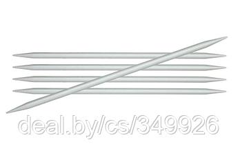 45113 Knit Pro Спицы чулочные Basix Aluminum 3мм/20см, алюминий, серебристый, 5шт